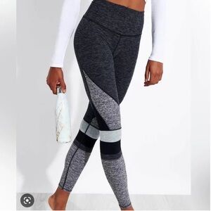 🌟ALO YOGA🌟 HIGH WAIST ALOSOFT MOMENTUM LEGGING BLACK / GREY SZ XS